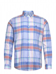 Morris - Happy Linen Check Shirt-Classic Fit - Vabaaja s&auml;rgid - S