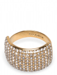 Pilgrim - Aspen Crystal Ring Gold-Plated - S&otilde;rmused - ONE SIZE