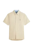 Tommy Hilfiger - Linen Blend Solid Ss Rf Sht - L&uuml;hikeste varrukatega s&auml;rgid - XL