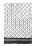 Calvin Klein - Emblem Aop Jacquard Square Scarf - Kerged sallid - ONE SIZE