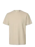 Selected - Slhadam Linen Blend Ss Tee Noos - L&uuml;hikeste varrukatega - XL
