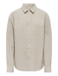 ONLY & SONS - Osjcaiden Life Ls Linen Shirt Wn Noos - Pikkade varrukatega s&auml;rgid - 146