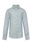 Ralph Lauren Kids - Striped Linen Shirt - Pikkade varrukatega s&auml;rgid - 138-149