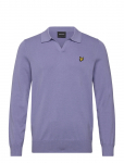 Lyle & Scott - Cotton Long Sleeve Polo Collar Jumper - Pikkade varrukatega kootud polos&auml;rgid - XL