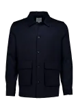 Lindbergh - Striped Overshirt W Box Pocket - Kerged jakid - XL