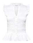 Bubbleroom - Sleeveless Cotton Smock Blouse - Varrukateta - XL