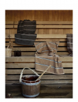 Zone Denmark - Badeh&aring;ndkl&aelig;de Sauna 70X140 Camel/Ice Blue/Olive Green - Vannir&auml;tikud - 140X70X0.5CM x 140