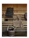 Zone Denmark - Bath Towel Sauna 70X140 Camel/Ice Blue/Olive Green - Vannir&auml;tikud - 140X70X0.5CM x 140