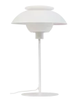 Dyberg Larsen - Opus Bordlampe Hvid Metal/Glas - Laualambid - ONE SIZE