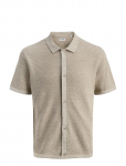 Jack & Jones - Jjegeorge Knit Shirt Ss Sn - L&uuml;hikeste varrukatega kootud polos&auml;rgid - S