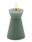 Sirius Home - Nordisk Skulptur, Sille Kegle &Oslash;6,5X10 Cm, Sandy Green - LED-k&uuml;&uuml;nlad - ONE SIZE