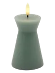 Sirius Home - Nordisk Skulptur, Sille Kegle &Oslash;6,5X10 Cm, Sandy Green - LED-k&uuml;&uuml;nlad - ONE SIZE