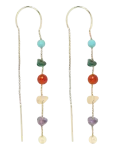 Pilgrim - Here Earrings Gold-Plated/Multi - Statement k&otilde;rvar&otilde;ngad - ONE SIZE