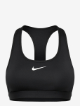 Nike - W Nk Swsh Med Spt Bra - Sportrinnahoidjad - K&otilde;ik - XS