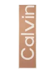 Calvin Klein - Bold Logo 2-Tone Jac﻿quard Scarf - Kerged sallid - ONE SIZE