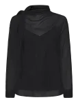 Lauren Ralph Lauren - Metallic-Striped Tie-Neck Blouse - Pikkade varrukatega - XS