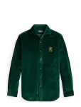 Polo Ralph Lauren - Classic Fit Embroidered Velvet Shirt - Vabaaja s&auml;rgid - XXL