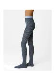 Swedish Stockings - Clara Retro Patterned Tights - Sukkp&uuml;ksid - S