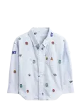GAP - Baby & Toddler Print Oxford Big Shirt - Pikkade varrukatega s&auml;rgid - 98