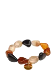 Bud To Rose - Prisma Resin Bracelet Black - P&auml;rlitega k&auml;ev&otilde;rud - ONE SIZE