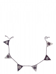 Smallstuff - Vimple, Flower/Silver, 2,4 Mtr. 6 Flags - Sisustustarvikud ja detailid - ONE SIZE 12 cm