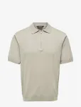 ONLY & SONS - Onswyler Life Reg 14 Ss Zip Polo Knit - L&uuml;hikeste varrukatega kootud polos&auml;rgid - M