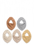 Pippi - Bandana Bib (5-Pack) - Pudip&otilde;lled - ONE SIZE