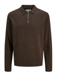 Jack & Jones - Jjeemil Knit Polo Half Zip Ls Noos - Poolpika lukuga džemprid - L