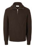 Selected - Slhland Ls Knit Half Zip - Poolpika lukuga džemprid - XXL