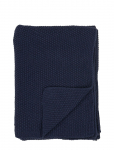 House Nordic - Sira - Blanket - Plaid, Cotton, Dark Blue 130X170 Cm - Tekid ja pleedid - 130X170CM