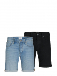Jack & Jones - Jjirick Jjorg Shorts Sq 330/356 2Pk Mp - L&uuml;hikesed teksap&uuml;ksid - S
