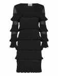 Malina - Violet Frill Knitted Mini Dress - L&uuml;hikesed kleidid - XL