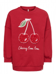Kids Only - Kmgcherry L/S Ovz Oneck Printed Ub Swt - Dressipluusid - 104