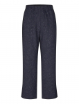 STINE GOYA - Stretch Jacquard, Elasticated Waistband Cropped Pants - Sirge s&auml;&auml;rega - S