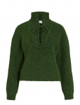 Vila - Vigleeba High Neck L/S Rib Knit Top - K&otilde;rge kaelusega - XXL