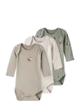 Name It - Nbmbody 3P Ls Fox Noos - Pikkade varrukatega - 80