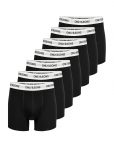 ONLY & SONS - Onsfitz Solid Black Boxer 7-Pack - Bokserid - XXL