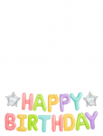 IPK - Happy Birthday Air-Filled Foil Balloon Set - Laste s&uuml;nnip&auml;ev - 0