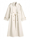 Tommy Hilfiger - Oversized Cotton Trench Coat - Vihmamantlid - S