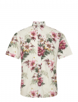 Lindbergh - Linen Blend Shirt S/S - L&uuml;hikeste varrukatega s&auml;rgid - M