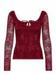 Gina Tricot - Scoop Neck Top - Pikkade varrukatega - S