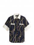 GANT - Reg Printed Contrast Ss Blouse - L&uuml;hikeste varrukatega - 44