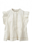 Sofie Schnoor - Juliensw Frill Cotton Top - Varrukateta - 42