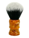 Parker - Parker Marbled Yellow Resin Handle - Tuxedo Knot Synthetic Bristle Brush "Solar Storm" - Habemeajamispintslid - ONE SIZE