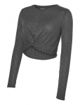 Mamalicious - Mlanli Ls Jrs Crop Top - Pikkade varrukatega l&uuml;hikesed topid - S