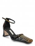 MIISTA - Agna Khaki Snake Mini Buckled Mary Jane Court Shoes - Kontsakingad - 41