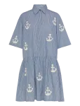 Stella Nova - Oversized Dress With Embroidered Anchor - Suvekleidid - 38
