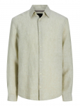 Jack & Jones - Jprblalawrence Linen Ls Shirt Sn - Linased s&auml;rgid - L