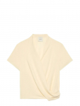 Calvin Klein - Crepe Ss Draped Wrap Top - L&uuml;hikeste varrukatega - XS