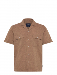 Lindbergh - Cotton/Linen Resort Shirt S/S - L&uuml;hikeste varrukatega s&auml;rgid - XXL